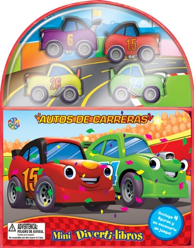 Autos de carrera mini diverti-libros